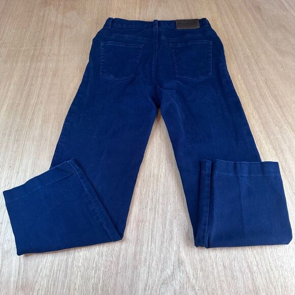 Lauren Jeans Co Ralph Lauren Women’s 8 Dark Blue Corduroy Pants Mid Rise - Picture 2 of 5